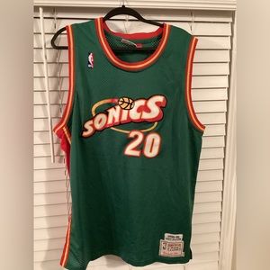 COPY - Mitchell & Ness Gary Payton NBA SEATTLE SUPERSONICS XXL **damaged** RETRO